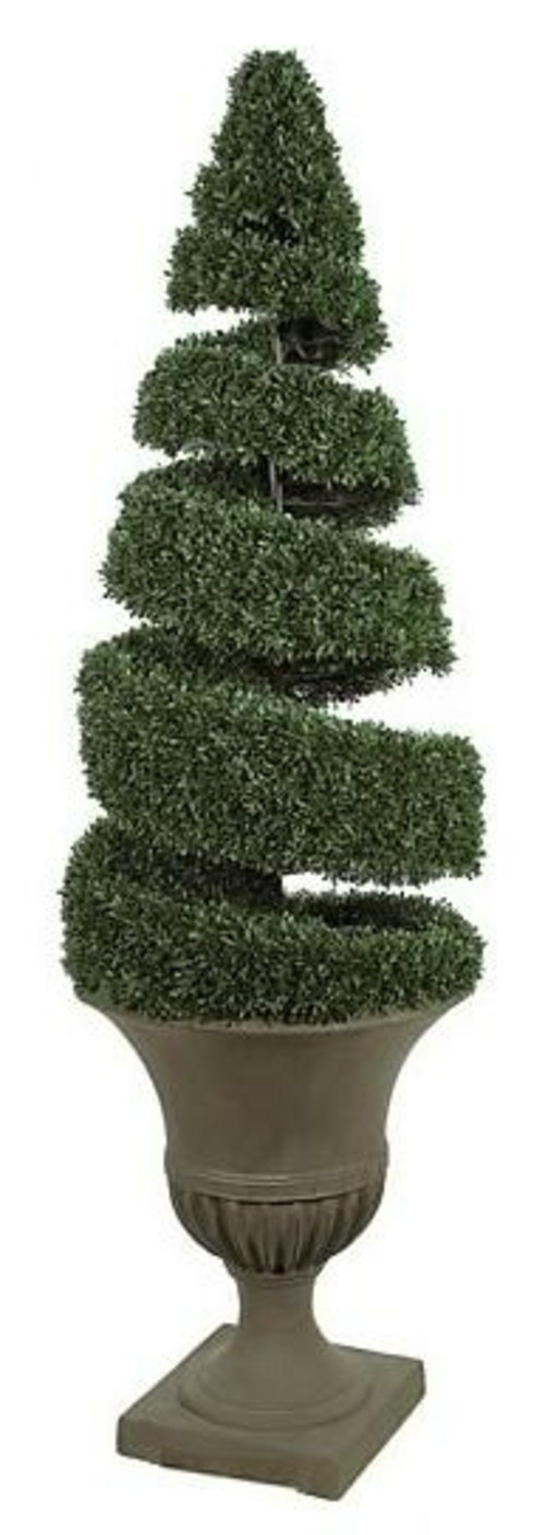 Autograph Foliages A-72020 - 5 Foot Spiral Boxwood Topiary - Green