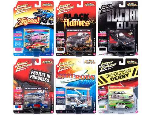 Street Freaks 2018 Release 2 Set A of 6 Cars 1/64 Diecast Models by