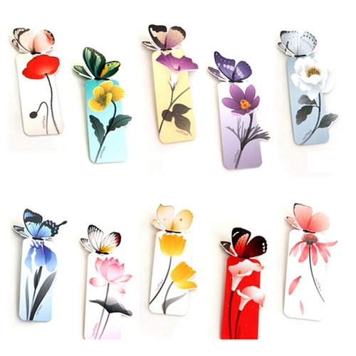 Lovely Paper Painted Bookmark Vintage Bookzzi 3D