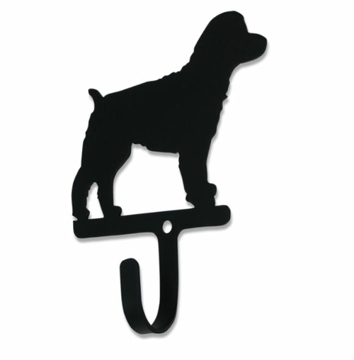 Village Wrought Iron WH-364-S Cockapoo Wall Hook - Small