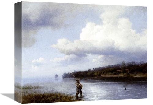 Global Gallery GCS-268095-16-142 16 in. Fly Fishing Art Print - Herman