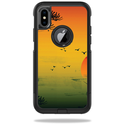 MightySkins OTCIPX-japanese sunset Skin for Otterbox Commuter iPhone X