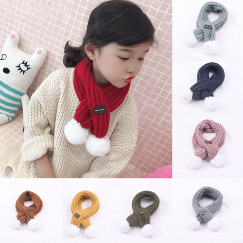 Baby Child Kids Crochet Knitted Scarf Autumn