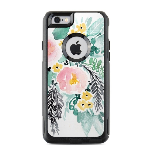 DecalGirl OIP6-BLUSHEDFLOWERS OtterBox Commuter iPhone 6 Case Skin - B