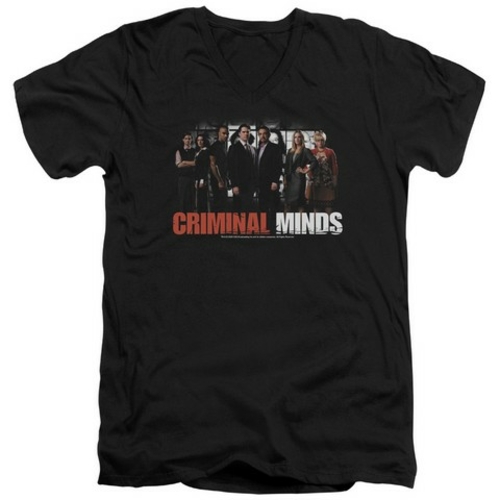 Trevco Criminal Minds-The Brain Trust - Short Sleeve Adult 30-1 V-Neck