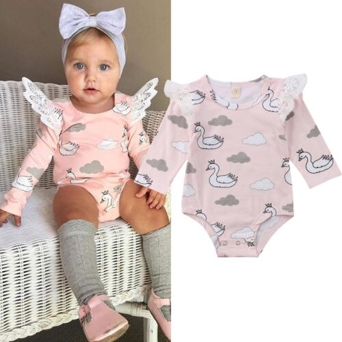 Brand New Cute Newborn Baby Girl Bodysuits