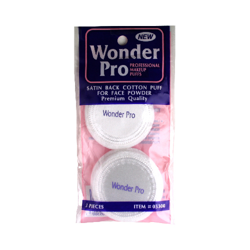 Advanced Enterprises 5300 Wonder Pro Satin Back Puff 3 Ct.