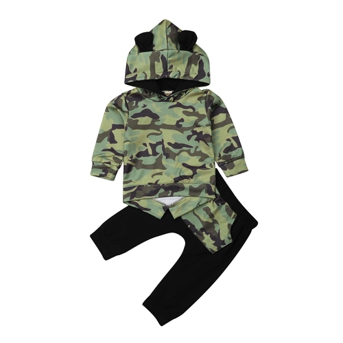 Baby Kids Camouflage Clothes Sets Toddler Kid