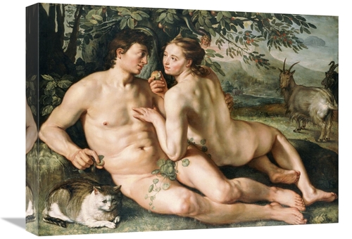 Global Gallery GCS-266401-22-142 22 in. The Fall of Man Art Print - He