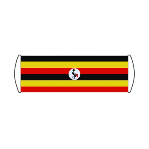 Bannière de défilement Drapeau de l'Ouganda