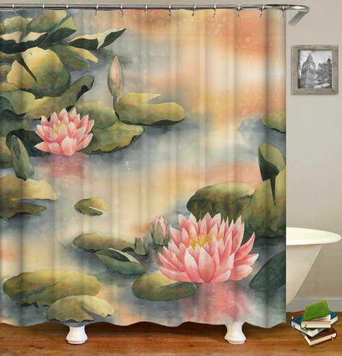 Water Lilies Shower Curtain