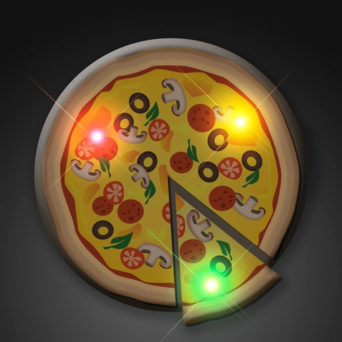 Blinkee A50 Pizza Flashing Body Light Lapel Pin Party Favors