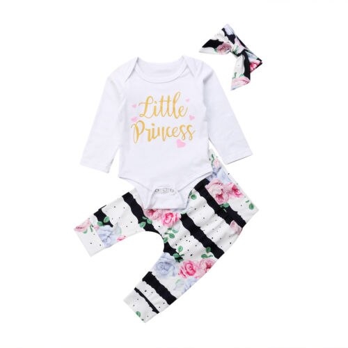 Brand New Casual Newborn Baby Girls Cotton