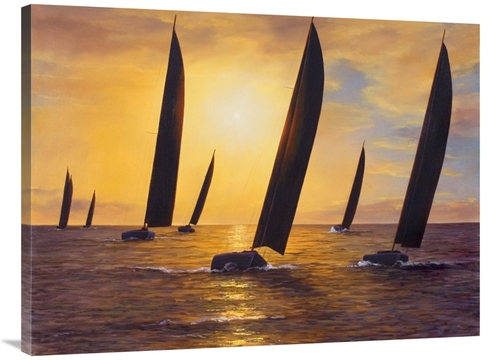 Global Gallery GCS-36047-3040-142 30 x 40 in. Into the Sunset Art Prin