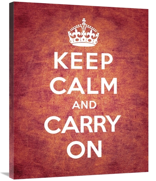 Global Gallery GCS-371964-2835-142 28 x 35 in. Keep Calm & Carry on - 