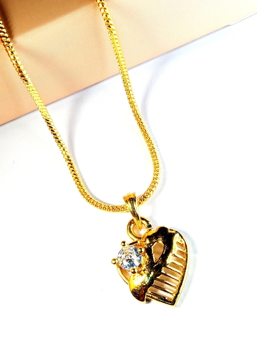 Chain with Pendant Locket Gold-plated