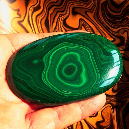 Natural Green Malachite, Collectors Malachite, oval shaped Green