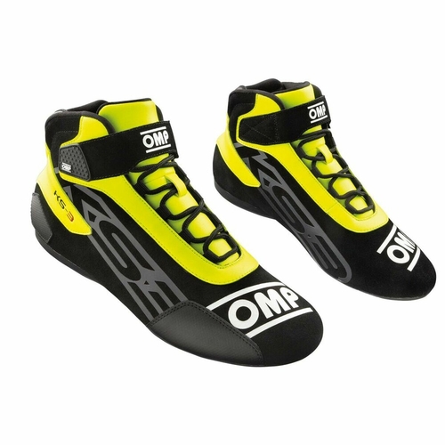 Racing Ankle Boots OMP KS-3 Yellow/Black Size 44