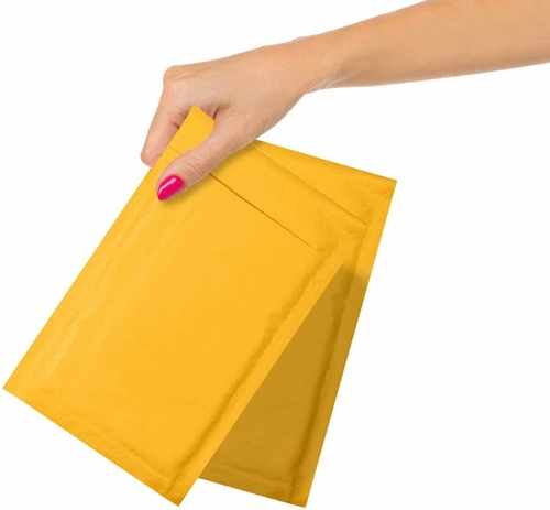Pack of 25 Gold Kraft Bubble Padded Envelopes 7.25 x 11 Kraft Bubble