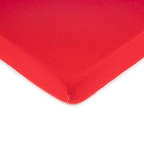 SheetWorld Fitted Bassinet Sheet - 100% Cotton Jersey - Solid Red,