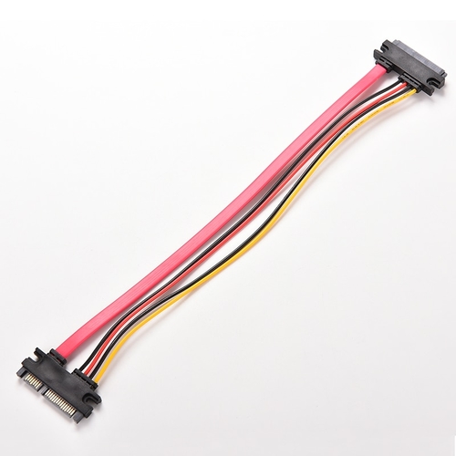 30cm 22Pin SATA Cable Male To Female 7+15 Pin