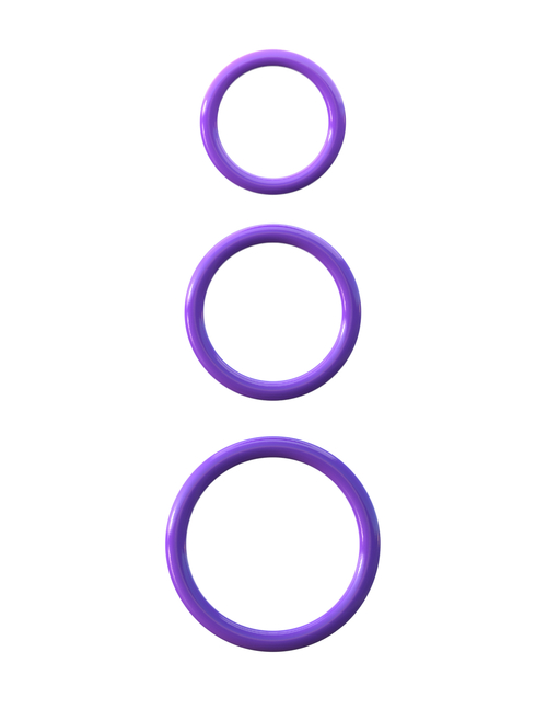 Fantasy C-Ringz Silicone Piece Stamina Set  - Purple