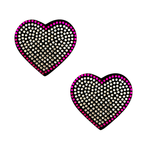 Heart 'N Soul Pink and Clear Iridescent Crystal Heart Reusable