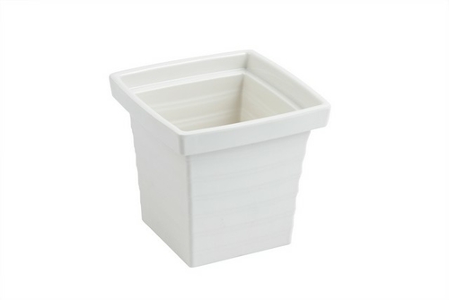 Bon Chef 53108IVORY 5.25 x 5.25 x 5 in. Americana Square 1 quart Bowl&