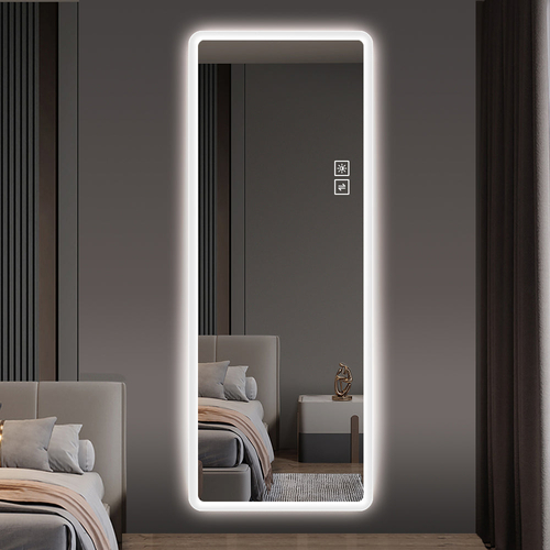 Full Length Mirror Lighted Vanity Body Mirror LED Mirror Wall-Mounted