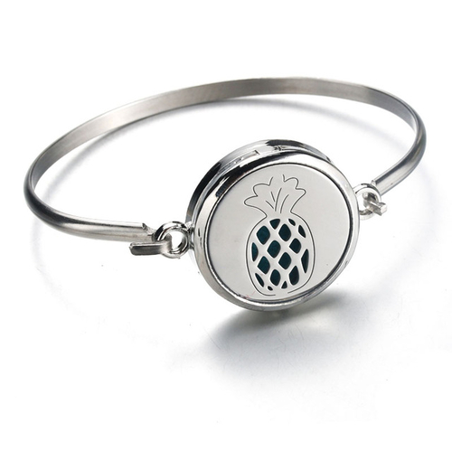 Aromatherapy Stainless Steel Pineapple Bracelet