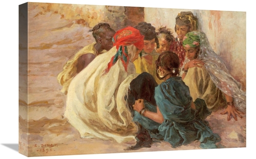 Global Gallery GCS-266226-22-142 22 in. Arab Children Playing Art Prin