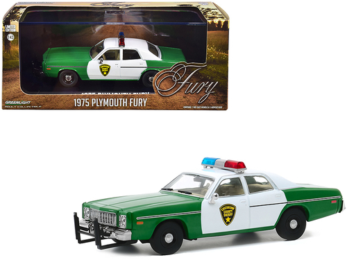 1975 Plymouth Fury \Chickasaw County Sheriff\" Green and White 1/43