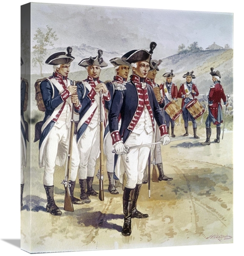 Global Gallery GCS-279020-22-142 22 in. Infantry & Musicians Art Print