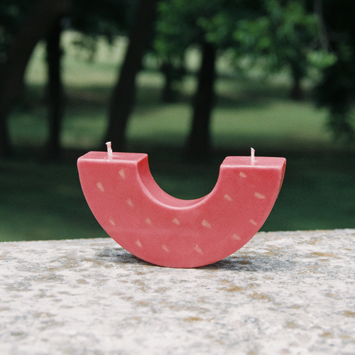 Arch Soy Pillar Candle - Strawberry