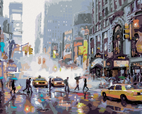 Paint by Numbers - BUSY STREET IN NEW YORK (RICHARD MACNEIL)