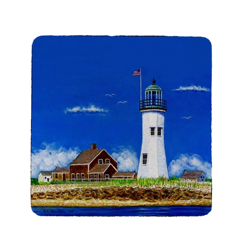 Betsy Drake CT743 Scituate Lighthouse Coaster - Set of 4