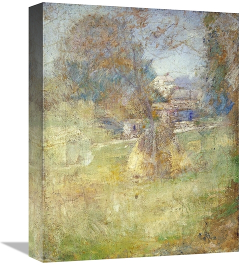 Global Gallery GCS-268599-16-142 16 in. Landscape with Haystack Art Pr