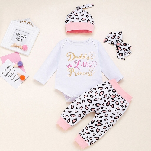 Infant Baby Kids Girls Leopard Print Romper Pants