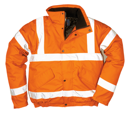 Portwest URT32 5XL Hi-Visibility Class 3 Bomber Jacket, Orange - R