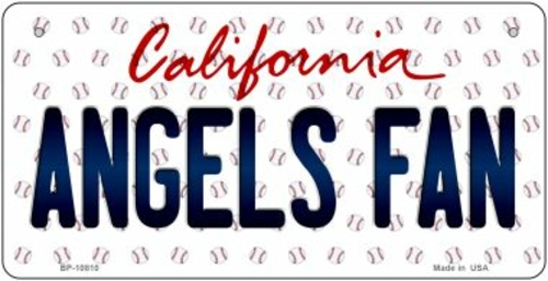 Smart Blonde BP-10810 3 x 6 in. Angels Fan California Novelty Metal Bi