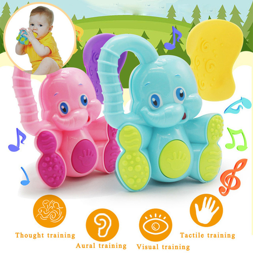 Safety Baby Toddler Teether Hand Shake Bell Ring