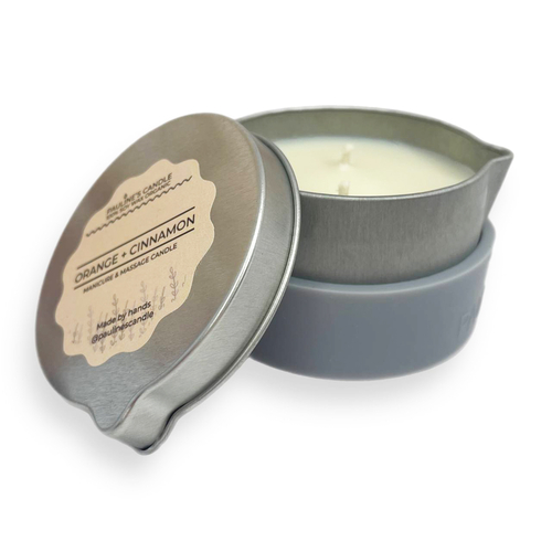 Candle after manicure Silver Moon 100 ml. Orange, cinnamon.