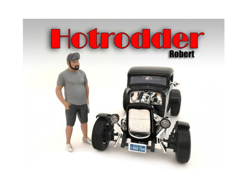 \Hotrodders\" Robert Figure For 1:18 Scale Models by American Diorama"