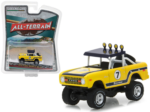 1972 Ford Bronco Baja Yellow \All Terrain\" Series 6 1/64 Diecast