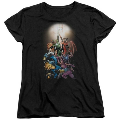 Trevco Green Lantern-Gl New Guardians No.1 - Short Sleeve Womens Tee -