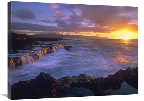 Global Gallery GCS-396049-2432-142 24 x 32 in. Sunset at Sharks Cove&#