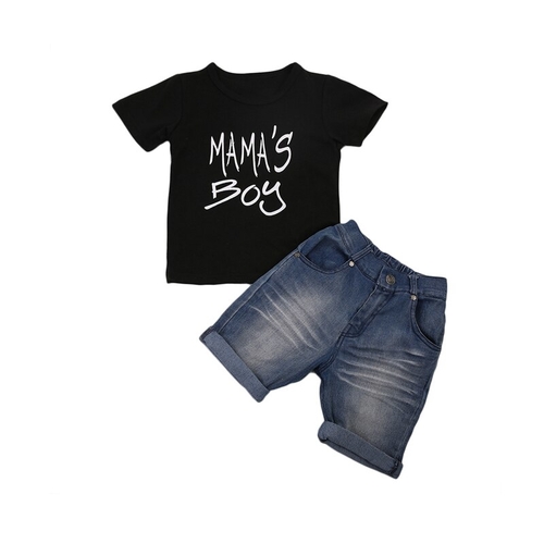 2PCS Summer Casual Active Newborn Baby Boys Cotton