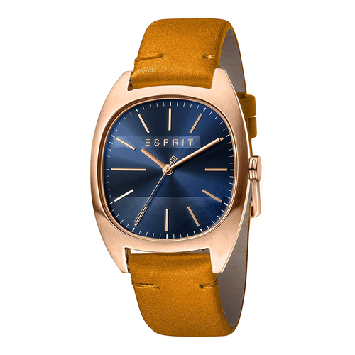 Esprit ES1G038L0055 Infinity Blue Rosegold Brown Mens Watch