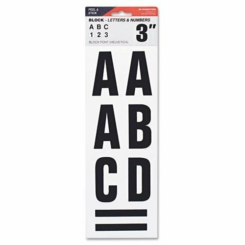 Consolidated Stamp 098132 3 in. Letters, Numbers & Symbols, Bl