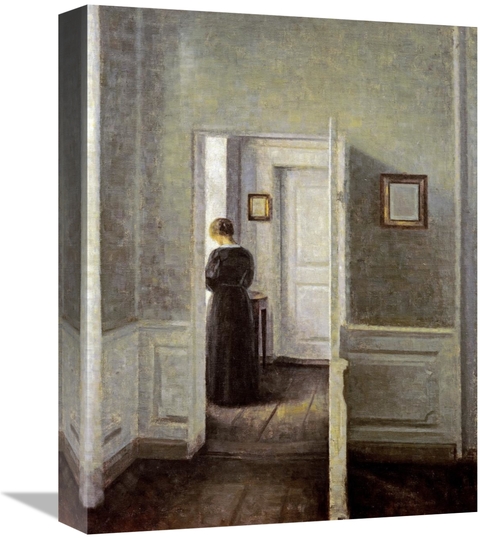 Global Gallery GCS-268048-16-142 16 in. An Interior with a Woman Art P